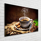 Glas-Bild Wandbilder Druck auf Glas 100x70 Deko Essen & Getrnke Kaffee Tasse