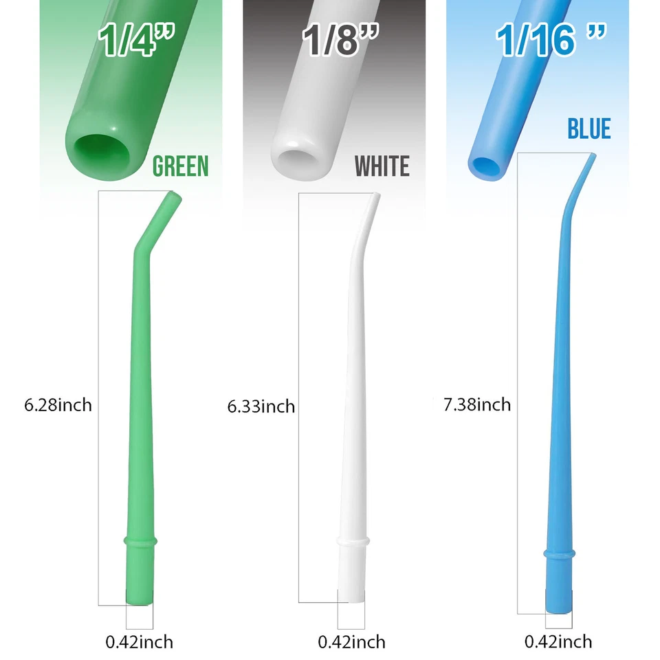 JEVOLVE Disposable Dental Surgical Aspirator Tips Plastic Aspirating Suction Tips