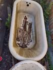 Antique Clawfoot tub 110 Years Old, Cast Iron, Porcelain no feet💲 cheap 