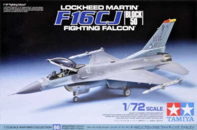 TAMIYA 1:72 KIT AEREO LOCKHEED MARTIN F16 CJ FIGHTING FALCON    ART 60786 - Immagine 1 di 4