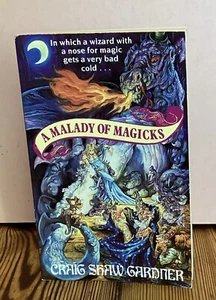 A Malady of Magicks 1st.1986. Craig Shaw Gardner-1st Book! . PBO. Josh Kirby . - Picture 1 of 2