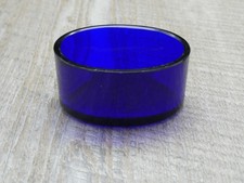 Antico ROUND Bristol Blu COBALTO VETRO Liner inserto per argento anticato xh14
