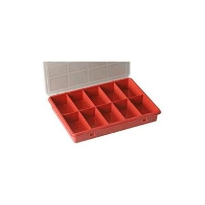 PLASTIC BOX, TEN GRID , DURATOOL , D01829 , STORAGE - Image 1 of 2