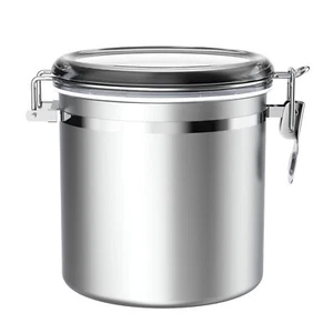 165oz Stainless Steel Airtight Canister For Kitchen Large Flour Coffee Bean Tea - Picture 1 of 7