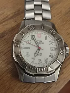 Vintage SWISS MILITARY Herren Edelstahl Quarz 095.0668 Uhr - Bild 1 von 10