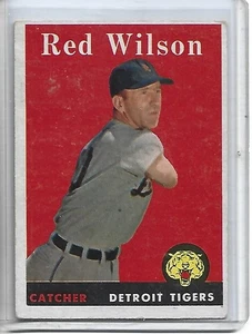 Red Wilson 1958 Topps Baseball Card #213-Detroit Tigers - Picture 1 of 2