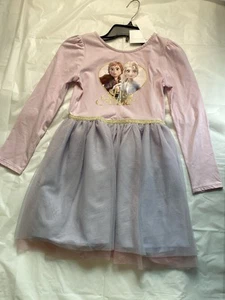 Disney Frozen Girls H&m Dress Size 8/10 - Picture 1 of 4