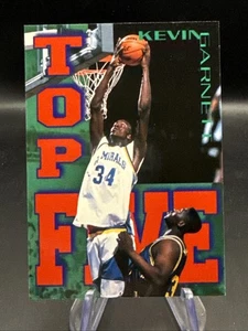 1995 Signature Rookies Fame and Fortune Top Five #T5 Kevin Garnett - Foto 1 di 2