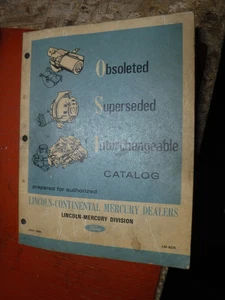 1966 LINCOLN CONTINENTAL MERCURY OBSOLETE SUPERSEDE INTERCHANGE CATALOG - Picture 1 of 3