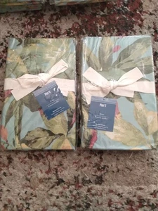 NEU Vintage Pier 1 Imports tropische Blumen Standard Kissenbezug Paar nicht mehr produziert - Bild 1 von 2