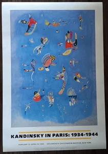 Kandinsky in Paris 1934-1944. Guggenheim Museum 1985 poster - Picture 1 of 1