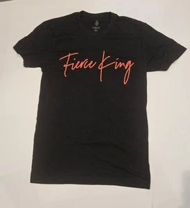 Fierce King With A Lion Logo On Back Ryan Garcia T-Shirt Mexican Boxer Size Sm - Picture 1 of 3