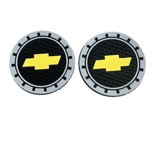 Chevrolet Gear Silicone Coasters - Car Cup Holder Insert Chevy - Picture 1 of 1