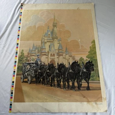 Disney 1981 Signed Lithograph Charles Boyer Our Team Cinderella Casket 557 /1800 - Image 1 of 4
