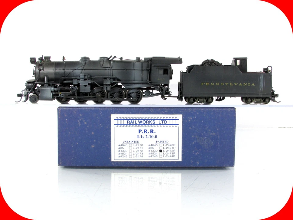 HO 比例黄铜 * * PENNSYLVANIA * * 风化 I-1s 2-10-0 机车 - 日落出 — 第 1/4 张图片