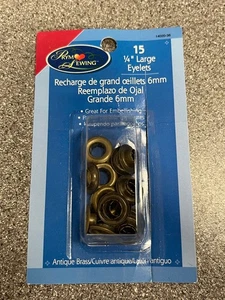 Prym Nähen 15 1/4" große Ösen Antik Messing - Bild 1 von 7