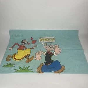 Vintage Popeye the Sailorman and Olive  Pillowcase Vintage Bedding Room - Picture 1 of 9