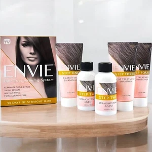 Envie Hair Straightening System Keratin Treatment Frizz Control 90 Day Salon Kit - Picture 1 of 6
