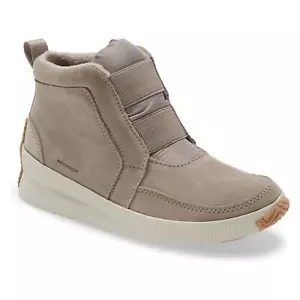 Botín Sorel para mujer Out N About Plus medio WP talla US 6 cuero gris hervidor - Imagen 1 de 6