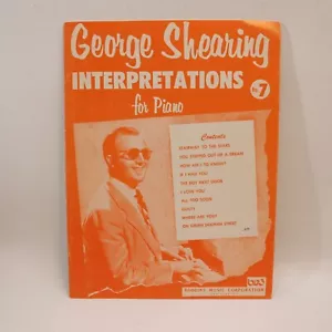 George Shearing Interpretations Piano No 7 Songbook Sheet Music Score Robbins - Picture 1 of 6