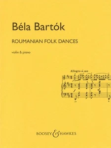 Roumanian Folk Dances Violin and Piano Sheet Music Bela Bartok NEW 048002954 - Picture 1 of 1