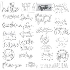 Words Letter  Metal Cutting Dies Stencils DIY Scrapbooking Embossing Album Decor