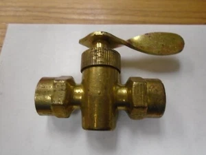New! Brass Petcock Shut Off Valve - Picture 1 of 3