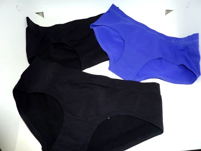 NUEVOS 3 PARES BRAGUITA MUJER LA SENZA HIPSTER ELÁSTICA COLOR NEGRO TALLA M Foto 1 de 4