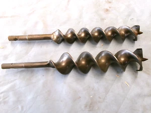 PAR DE BROCAS SINFÍN TALADRADORA - 1 1/2" Y 2" DIÁMETRO - Imagen 1 de 4