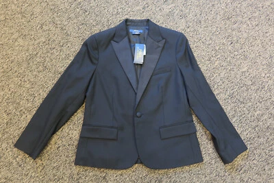 Nova Jaqueta Smoking Polo Ralph Lauren Feminina de Lã - Tamanho 8 - Preta - Imagem 1 de 4