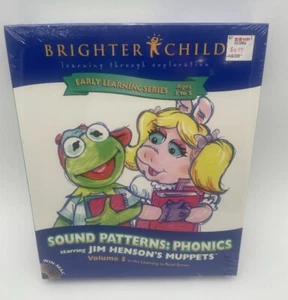 Jim Henson's Muppets Phonics Brighter Child CD ROM Drive Mac Windows New Sealed - Picture 1 of 6