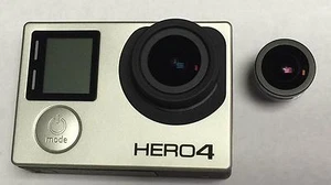 GOPRO HERO4 BLACK CAMERA 5.4MM RECTILINEAR FLAT LENS+PROFILE MOD NO PINK EDGES - Picture 1 of 5