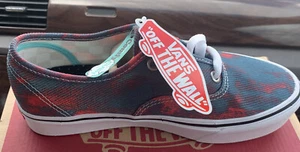 Vans Authentic In Bloom Blue Red Comfycush Men's 4.5 Woman’s 6 New With Box NWB - Picture 1 of 3