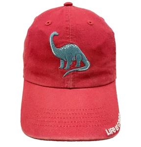 Live Is Good Hat Boys L/XL Pink Strap Back Dinosaur Twill Adjustable Youth Kids - Picture 1 of 9