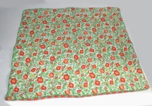 Ralph Lauren Studio Orange French Country Floral Stripe Pillow Cover New - Picture 1 of 2