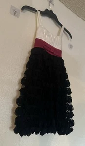 Ruby Rox Girls 3D Roses Fancy Dress Size 8 - Picture 1 of 23