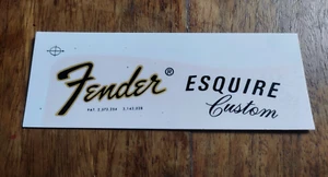 FENDER ESQUIRE custom HEADSTOCK LOGO TETE DE GUITARE FENDER ESQUIRE custom - Picture 1 of 2