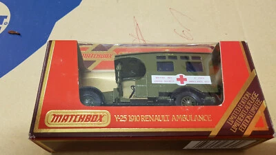 MM - Matchbox Models of Yesteryear Y-25 Renault Ambulanz "British Red Cross" OVP - Bild 1 von 3