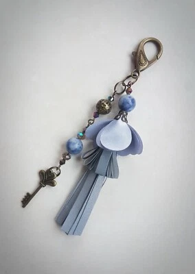 New Bag Accessory Reflective Tassel Charm Key Chain Handbag Pendant Boho Style  - Image 1 of 3