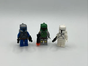 Lego Star Wars Blaster + Cloud City Boba Fett, Jango Fett, Prototype White Boba - Picture 1 of 5