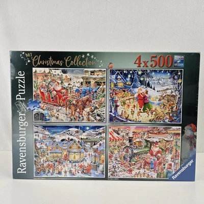 Ravensburger Roy Trower No. 2 Christmas Collection 4 x 500 Piece Puzzles Germany - Image 1 of 4