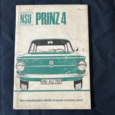 Libretto Uso e Manutenzione NSU PRINZ 4 - Ed. Maggio 1968 - Immagine 1 di 4