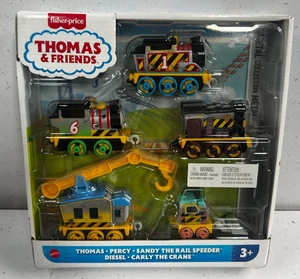 Fisher Price - Thomas & Friends Construction Crew 5 Pack Die-Cast Vehicles - New - Picture 1 of 2