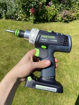 Festool TPC18/4 18V Percussion Combi Hammer Drill Body Basic + Systainer + Heads - Image 1 of 4