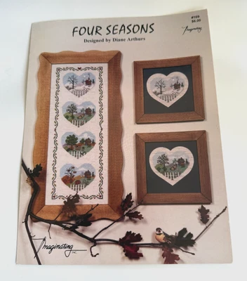 FOUR SEASONS Cross Stitch Pattern Booklet Diane Arthurs Imaginating #169 - Image 1 of 3