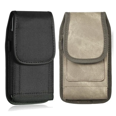 For iPhone 6 6s 7 8 Flip Phone Universal Holster Case Pouch w/ Belt Loop & Clip - Image 1 of 4