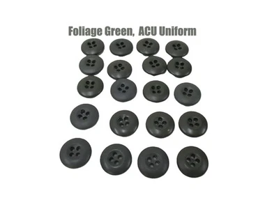 USGI MILITARY BDU COMBAT UNIFORM SEW ON BUTTONS (20) PACK 4 HOLE OCPs FG ACUs - Image 1 of 2