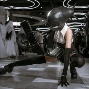 Kettensäge Mann Bombe Reze tragbarer Fisch Donner Helm Cosplay Maske Halloween Requisiten - Bild 1 von 13