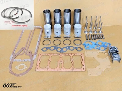 Kit de revisión de motor para Jeep Willys con motor de 134L compatible con MB GPW CJ2A CJ3A M38 Foto 1 de 4