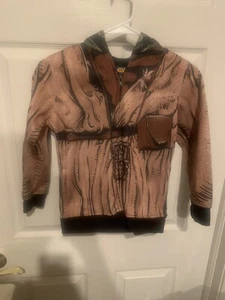 Star Wars Yoda Jacket Child Size Small Green Full Zip Hooded Mask Pockets - Picture 1 of 24